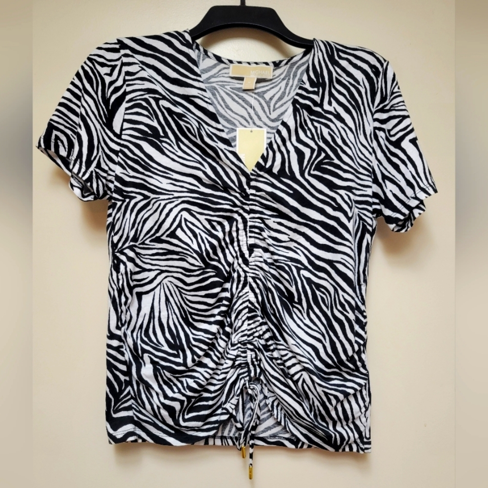 Michael Kors Zebra Print Top